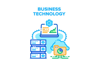 Business Technology Device Vector Concept Color