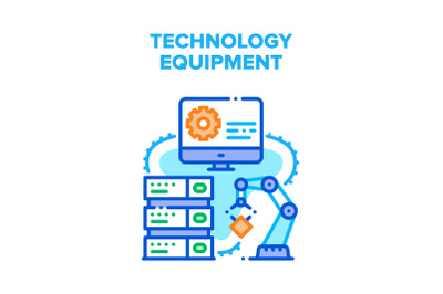 Technology Digital Equipment Vector Concept Color