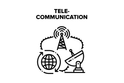 Telecommunication Technology Vector Concept