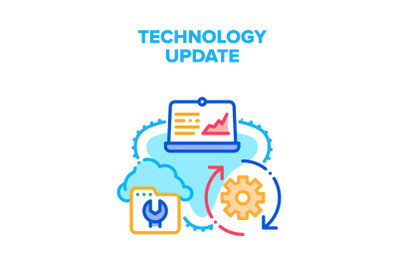 Technology System Update Vector Concept Color