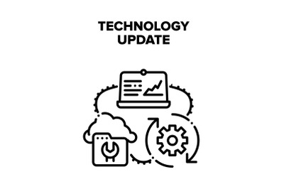 Technology System Update Vector Concept