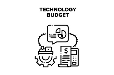 Technology Financial Budget Vector Concept