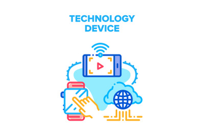 Technology Digital Device Vector Concept Color