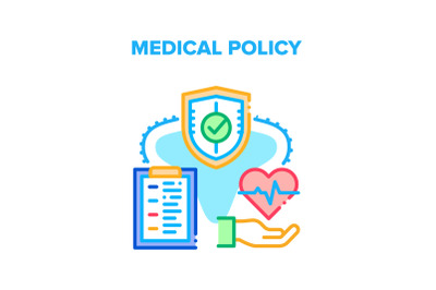 Medical Policy Vector Concept Color Illustration