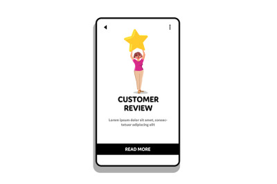 Customer Review After Purchase Or Service Vector