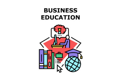 Business Education Seminar Vector Concept Color