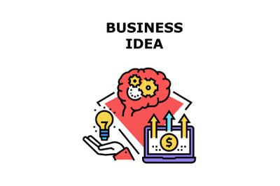 Business Idea Vector Concept Color Illustration