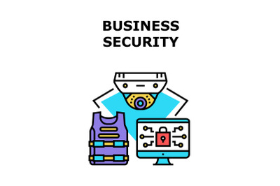 Business Security Device Vector Concept Color