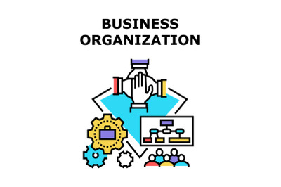 Business Organization Plan Vector Concept Color