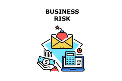 Business Risk Vector Concept Color Illustration