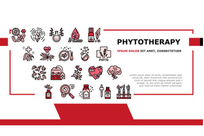 Phytotherapy Treat Landing Header Vector