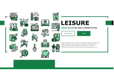 Womens Leisure Time Landing Header Vector