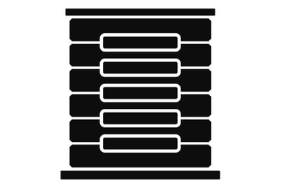 Server rack icon, simple style