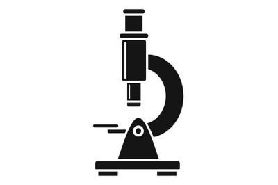 Microscope icon, simple style