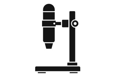 Hospital microscope icon, simple style