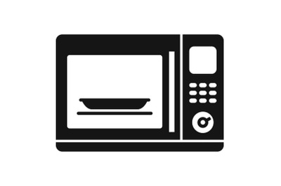 Kitchen microwave icon, simple style