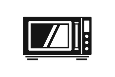 House microwave icon, simple style