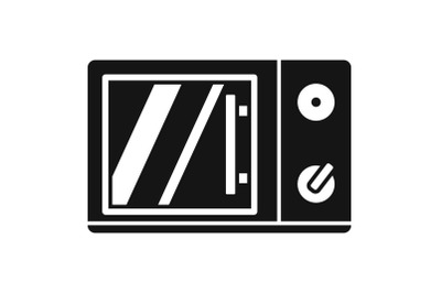 Electric microwave icon, simple style