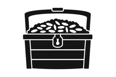 Dower chest icon, simple style