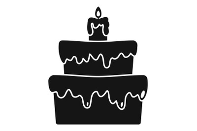 Small cake icon, simple style
