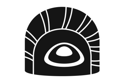 Maguro tai sushi icon, simple style