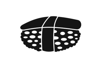 Unagi sushi icon, simple style