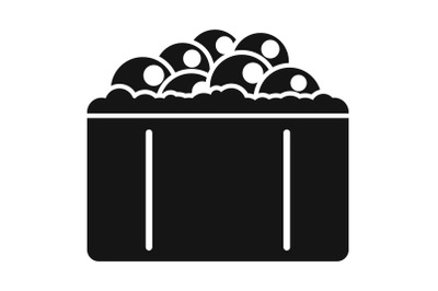 Hotate tai sushi icon, simple style