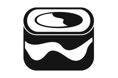 Ebi sushi icon, simple style