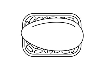 Japan sushi icon, outline style