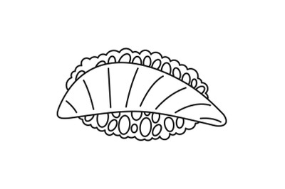 Maguro sushi icon, outline style