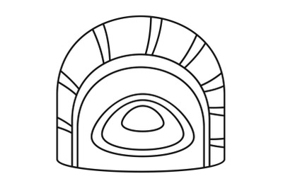 Maguro tai sushi icon, outline style