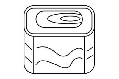 Nigiri sushi icon, outline style