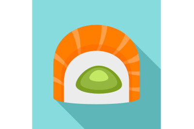 Maguro tai sushi icon, flat style