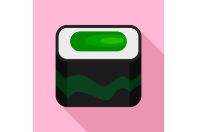 Nigiri sushi icon, flat style