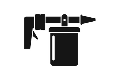 Wash car spray icon, simple style