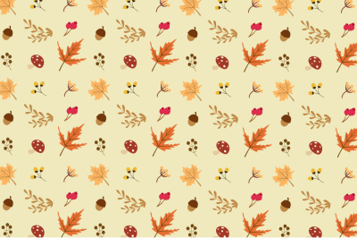 autumn elements pattern