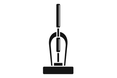 Old hand vacuum cleaner icon, simple style