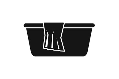 Wash basin icon, simple style