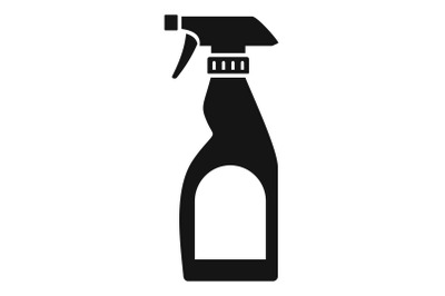 Cleaning bottle spray icon, simple style