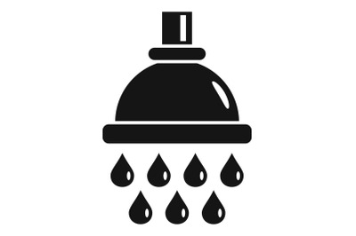 Water drop wash icon, simple style