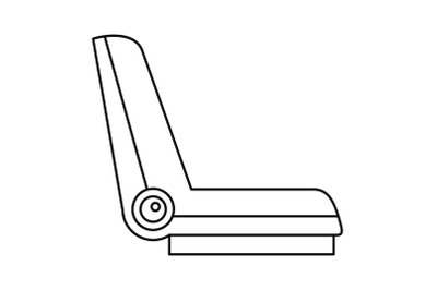 Car seat icon, outline style