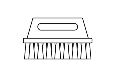 Wash brush icon, outline style