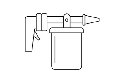 Wash car spray icon, outline style