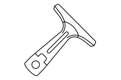 Indoor car wash tool icon, outline style