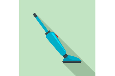 Car vacuum cleaner icon, flat style