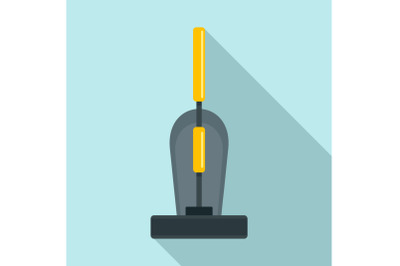 Old hand vacuum cleaner icon, flat style