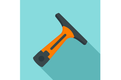 Indoor car wash tool icon, flat style