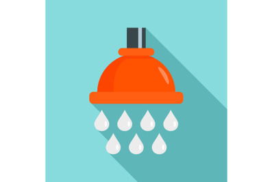 Water drop wash icon, flat style