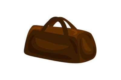 Travel hand bag icon, cartoon style