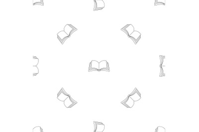 Publication in book pattern seamless vector